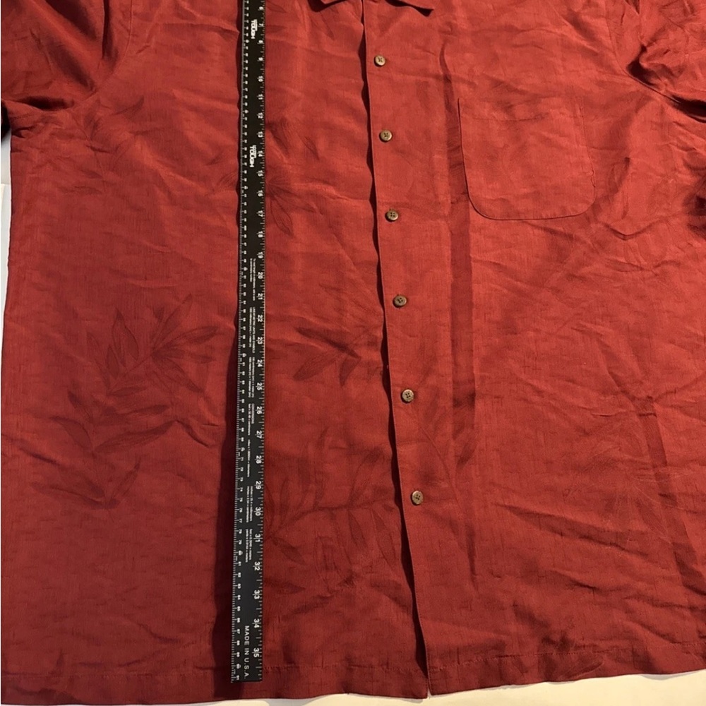 Caribbean Joe Men's Burgundy and Cream Shirt Jackets - Picture 9 of 9